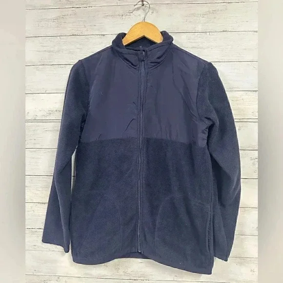 The Children’s Place Navy Blue Fleece Jacker Size XL - Picture 2 of 5